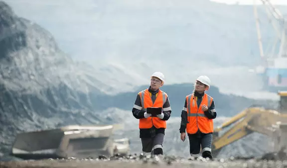 Mine workers