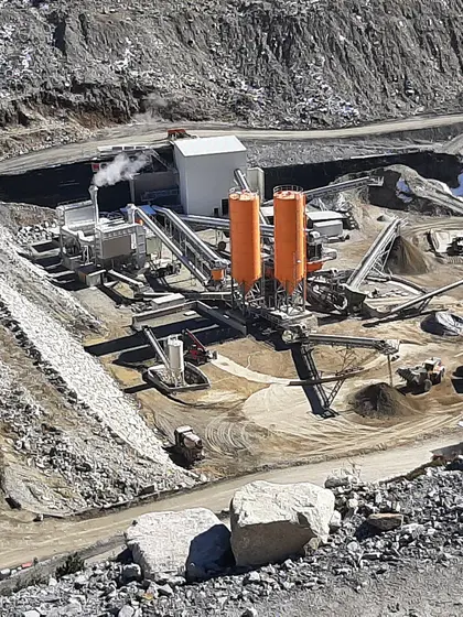 Kühtai dam project Austria - 45,000 tonnes of bentonite!