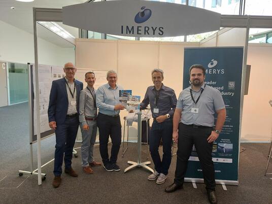 Imerys' team showcasing at the "Calcined Clays for Sustainable Concrete" event in Lausanne