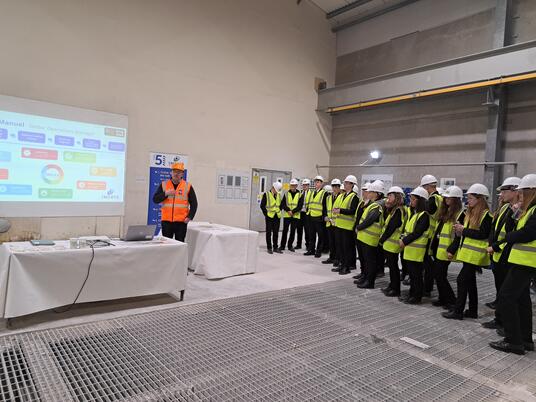 Penrice Academy students awestruck on Imerys tour 