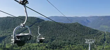 Luzenac, France: 5,5 km cableway avoiding 34 km round trip by truck