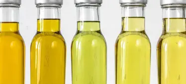 Oils in glass bottles