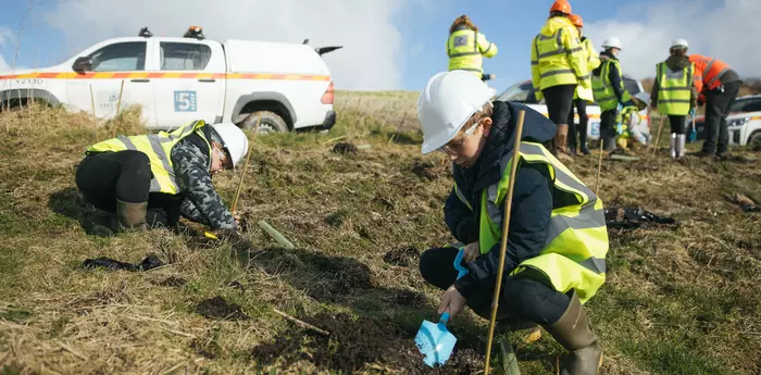Imerys School Tree Planting in the UK - February 2025