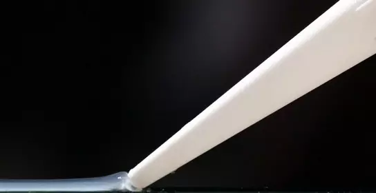 Adhesive applied to the surface