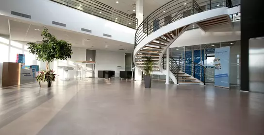An image of the lobby in a business center (suitable for the Peramin CONPAC product range)