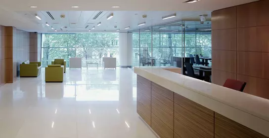 An image of the lobby in a business center (suitable for Peramin DEFOAM product range)