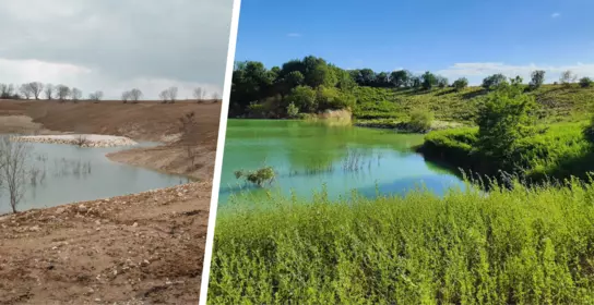 Quarry of Savins in March 2021 and June 2022