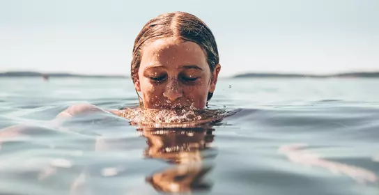 Girl in the water