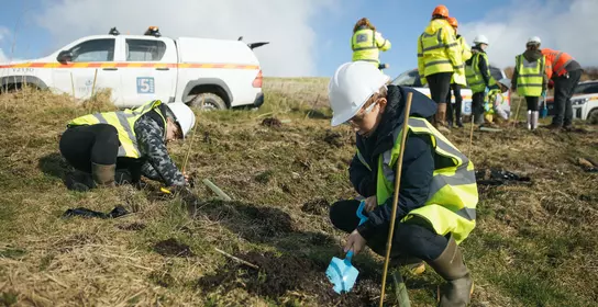 Imerys School Tree Planting in the UK - February 2025
